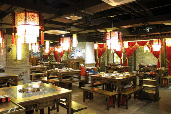 火鍋店軟裝設(shè)計(jì)效果圖