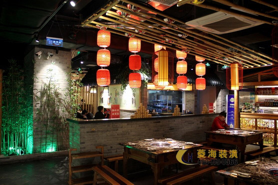 火鍋店隔斷設(shè)計(jì)裝修