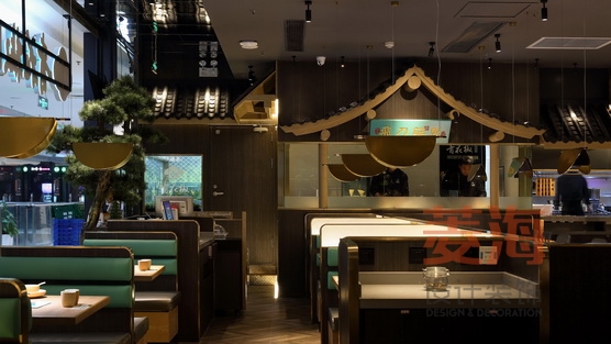 砂鍋魚餐廳大堂設(shè)計(jì)