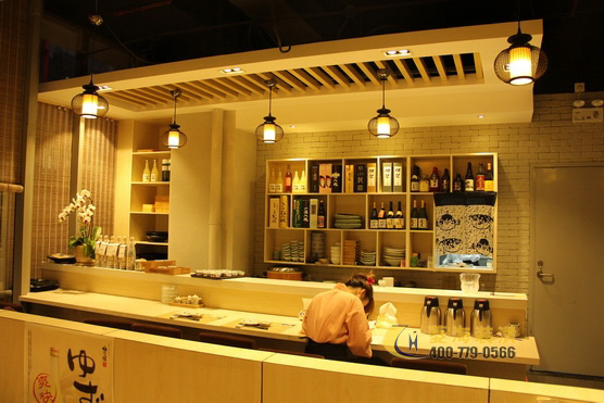 日本料理店吧臺(tái)設(shè)計(jì)裝修