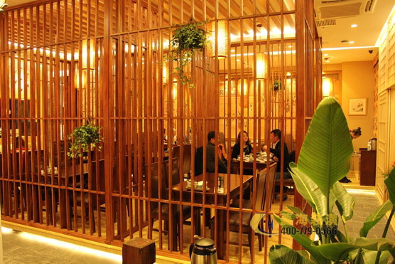 日本料理店隔斷設計裝修圖