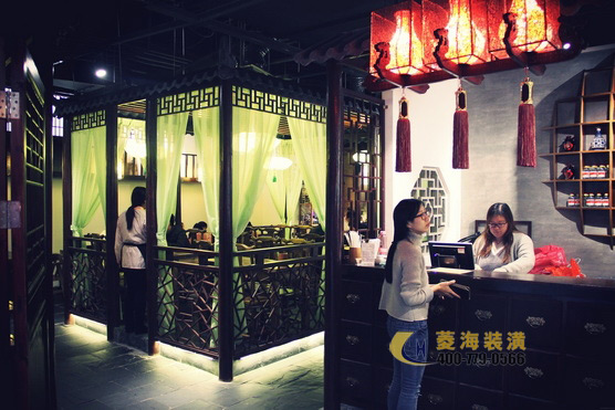 串串香店吧臺設(shè)計裝修