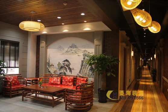 農(nóng)家菜餐廳軟裝設計效果圖