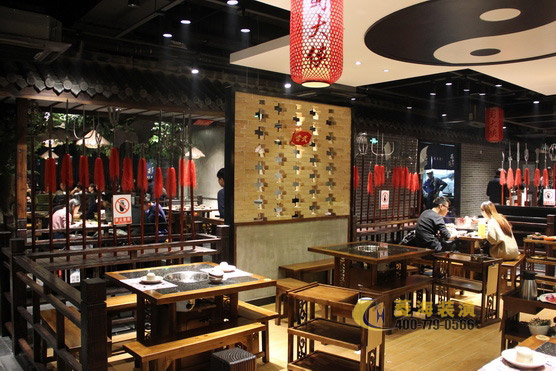 火鍋店隔斷設(shè)計(jì)裝修