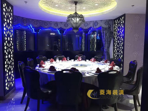 西北菜餐廳吊頂設計裝修