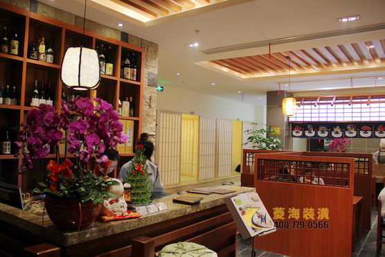 日本料理店收銀區(qū)設(shè)計(jì)