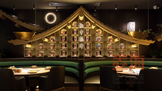 砂鍋魚餐廳背景墻設(shè)計(jì)