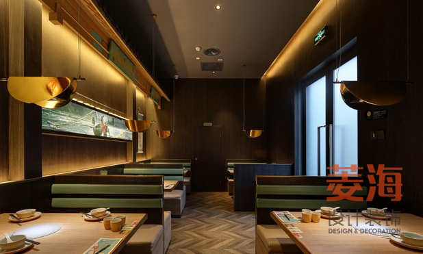 砂鍋魚餐廳大堂設(shè)計