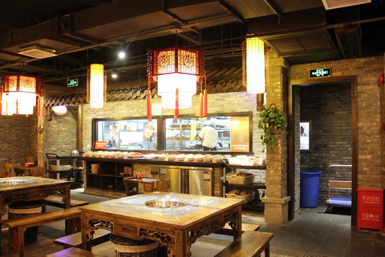 火鍋店明檔設(shè)計(jì)裝修