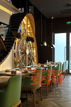 砂鍋魚餐廳大堂設(shè)計