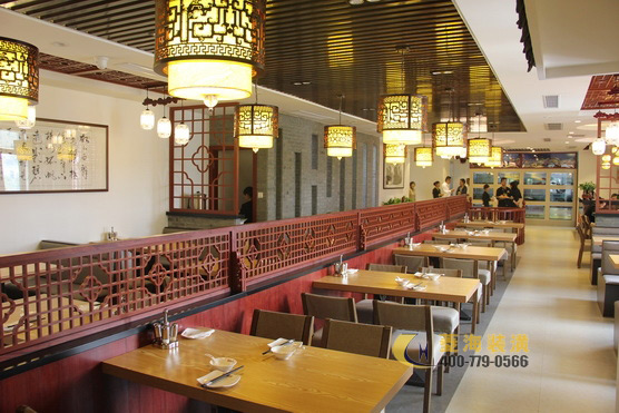 本幫菜餐廳卡座設(shè)計裝修效果圖