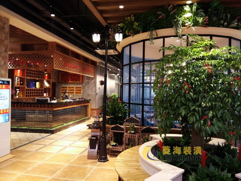 本幫菜飯店吧臺(tái)設(shè)計(jì)裝修