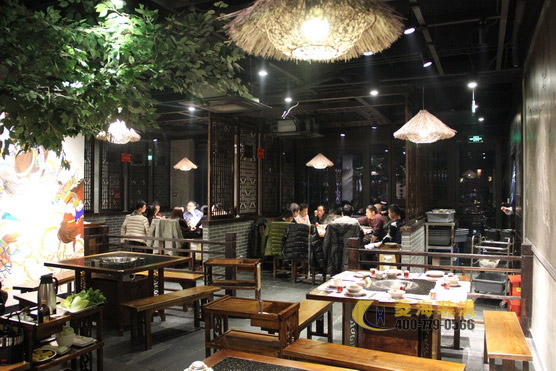 火鍋店卡座設(shè)計(jì)