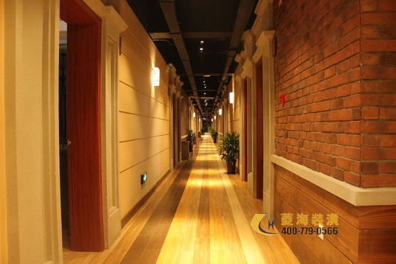 農(nóng)家菜餐廳走道設計