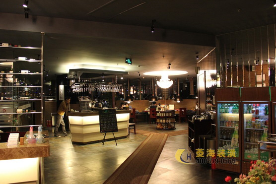 韓國料理店吧臺(tái)效果圖