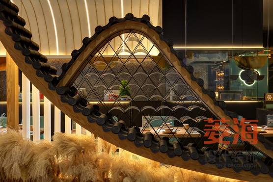 砂鍋魚餐廳大堂設(shè)計